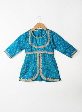 Bandini Blue Gharara Set