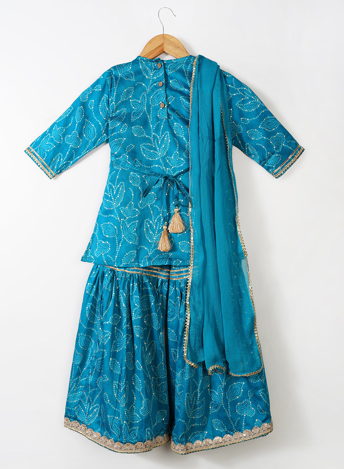 Bandini Blue Gharara Set