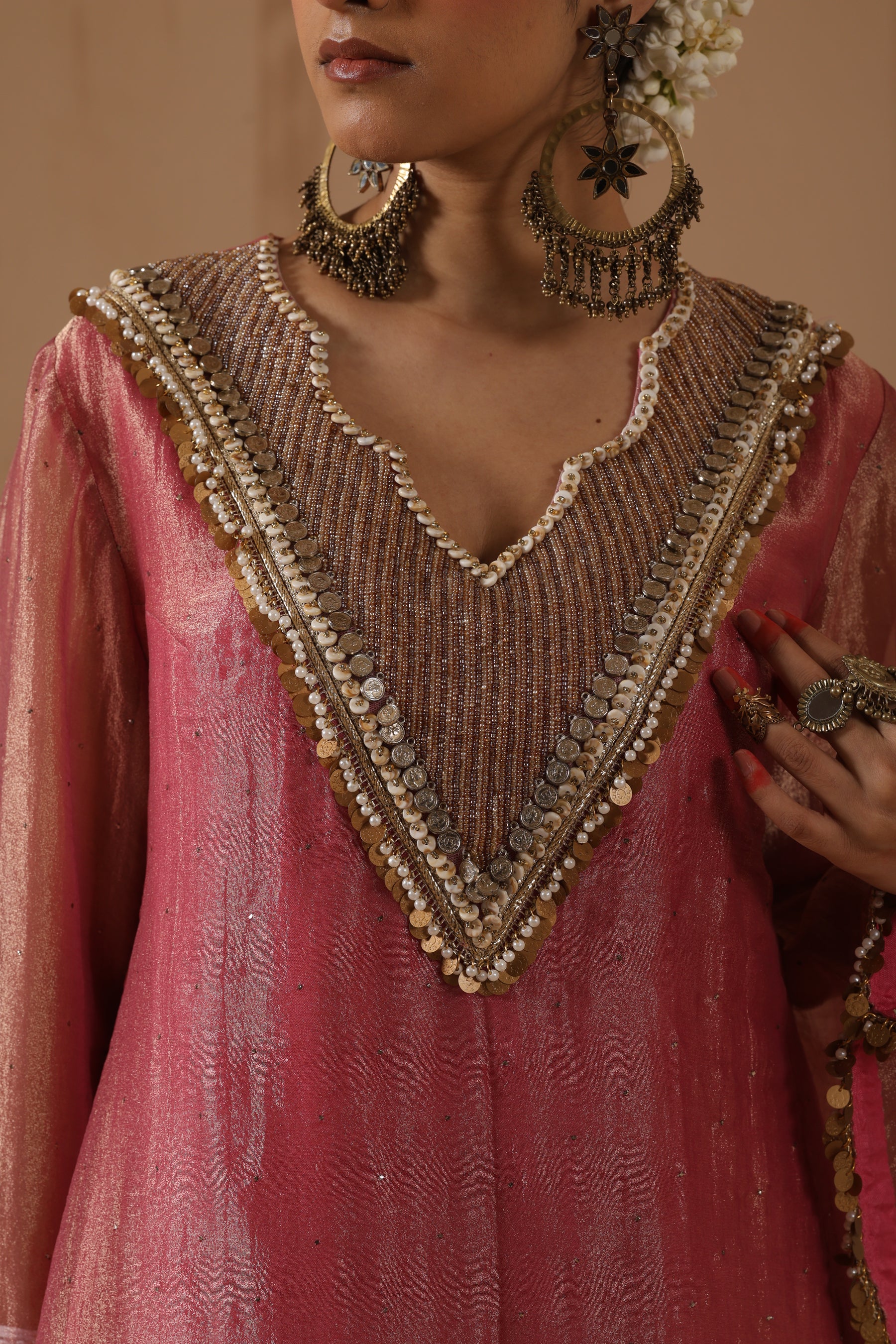Elina Bead Work Kurta Set - additional view 2