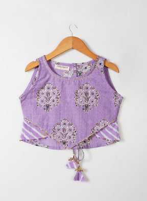 Lilac Lehariya Sharara Set