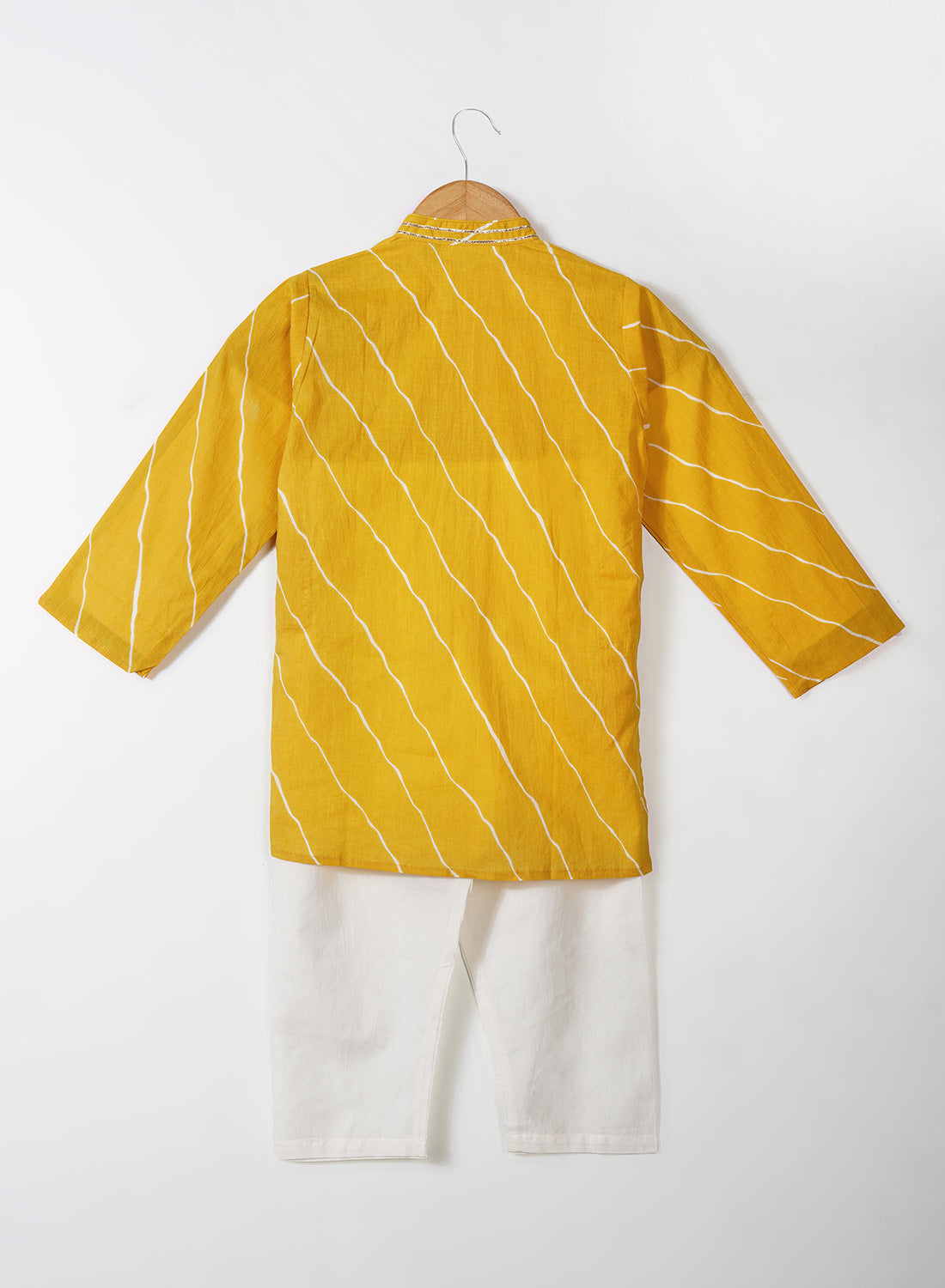 Mustard Lehaiya Kurta Set