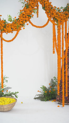 Kalyani Floral Printed One Shoulder Gharara Set