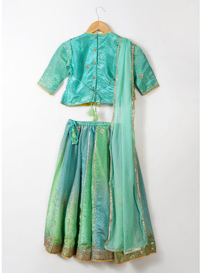 Shaded Silk Lehnga Set