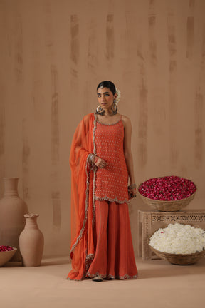 Shanvi Cutwork Sharara Set - complete outfit