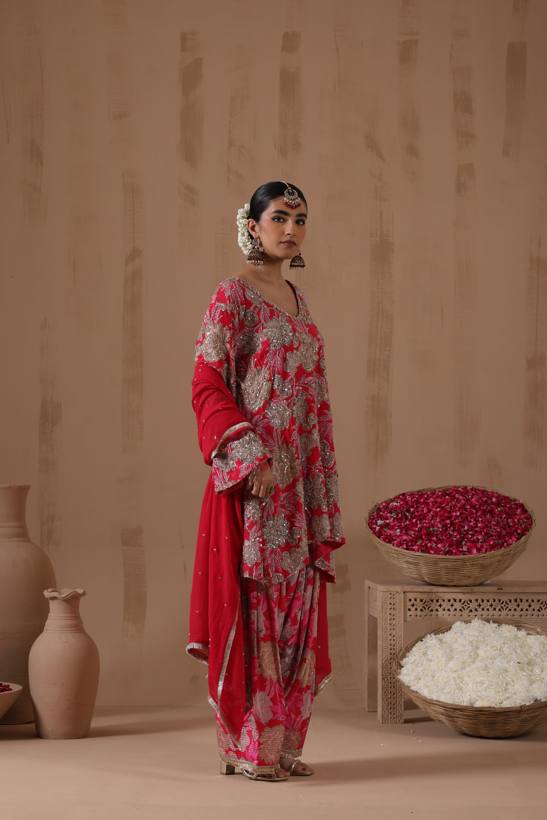 Vihana Printed Sequence Work Farshi Salwar Set - additional view 3