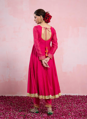 Lakshmi Anarkali With Gota Detailing