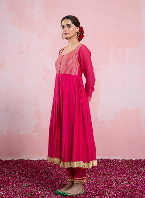 Lakshmi Anarkali With Gota Detailing