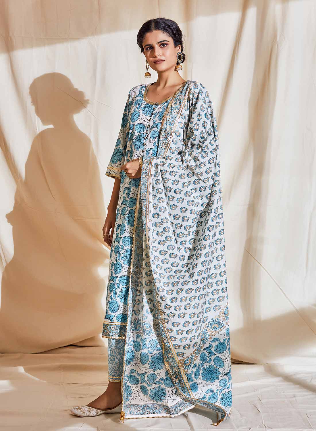 Mavi Gul Printed Palazzo Set