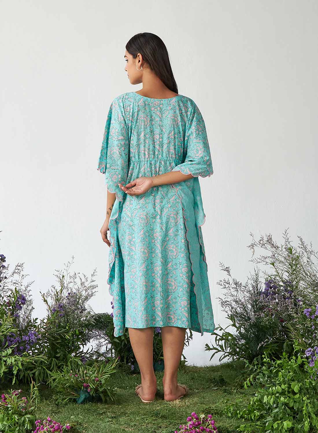 Nida Handblock Kaftan