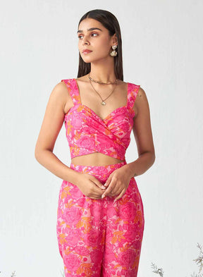 Parisa Pink Muslin Co-Ord Set