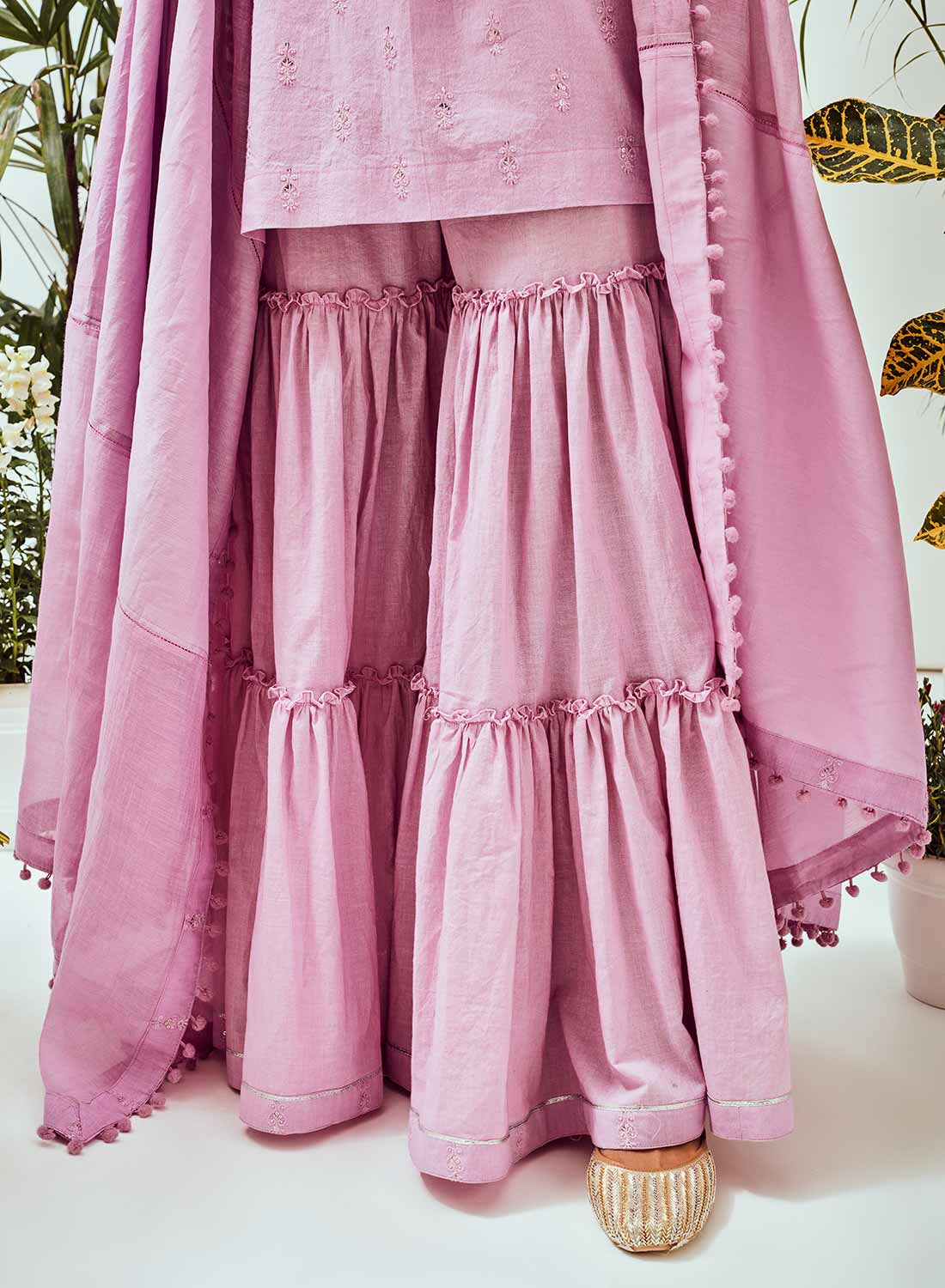 Lavender Sharara Set