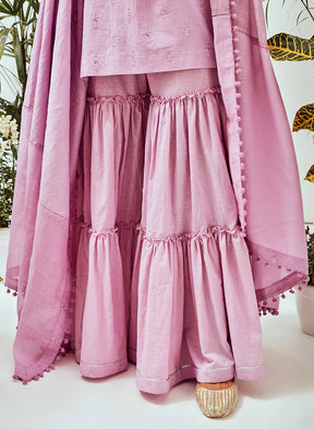 Lavender Sharara Set